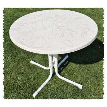 Zahradní stůl Skládací kulatý bistro stůl, 80 cm, bílý - B Fritz Muller