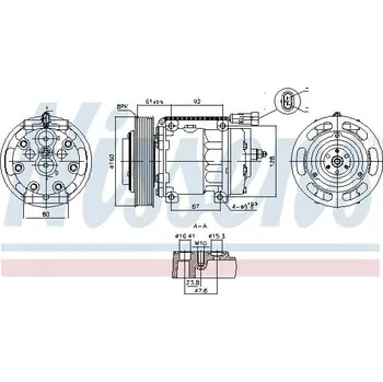 Kompresor klimatizace Kompresor - klimatizace NISSENS NIS891073