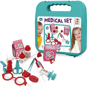 Dřevěná hračka Chicos Play & Go lékařský kufřík pro děti