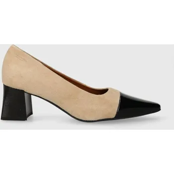 Dámské lodičky Semišové lodičky Vagabond Shoemakers ALTEA béžová barva, na podpatku, 5740.113.95 12X, EUR 39