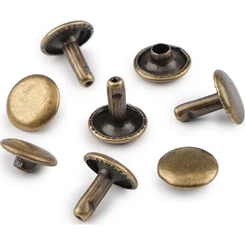 Duté nýty Ø10 mm oboustranné Balení: 100 pár, Varianta: 4 staromosaz - 8596475688390