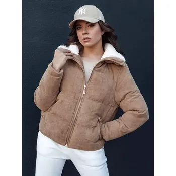 Dámská zimní bunda DSTREET TRENDYGLAM TY4359 BÉŽOVÁ XL