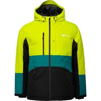 Pánská lyžařska bunda Willard ALFIEN M Světle zelená, Černá, Tmavě zelená