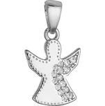 Stříbrný přívěsek anděl se zirkony 14049.1