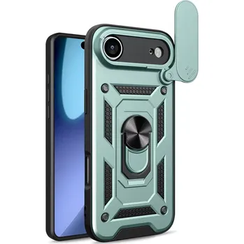 Pouzdro na mobilní telefon Kryt iPhone 17 Air Techsuit CamShield Pro green