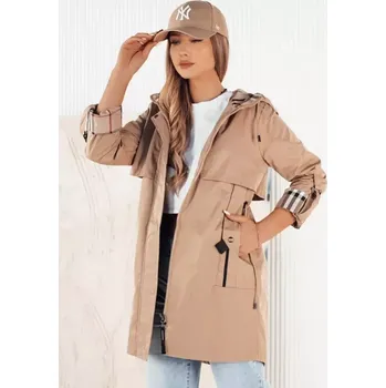 Dámský kabát Dámský kabát DSTREET TY4224 BÉŽOVÁ L