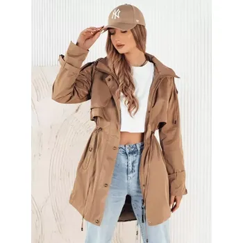 Dámský kabát Dámský kabát DSTREET TY4231 BÉŽOVÁ XXL