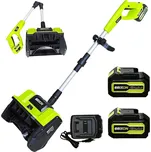 Brixon AKU Ruční fréza na sníh + Náhradní baterie (2ks, 4Ah), 5878