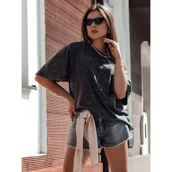 Dámské tričko Dámské triko DSTREET DREY RY2653 TMAVĚ ŠEDÁ unisize