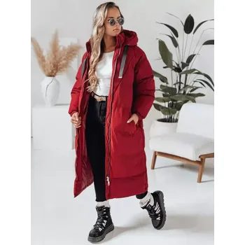 Dámský kabát Dámský kabát DSTREET TY4955 BORDO M