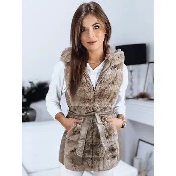 Dámská vesta DSTREET TY3331 BÉŽOVÁ XXL