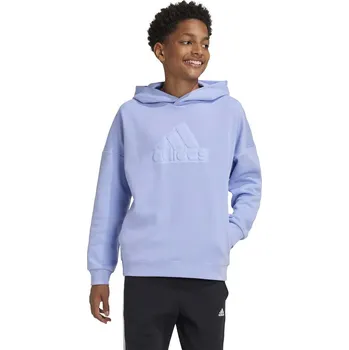 Pánská mikina Mikina adidas U FI LOGO HD fialová barva, s kapucí, s potiskem, IX3642 54X, vel. 128