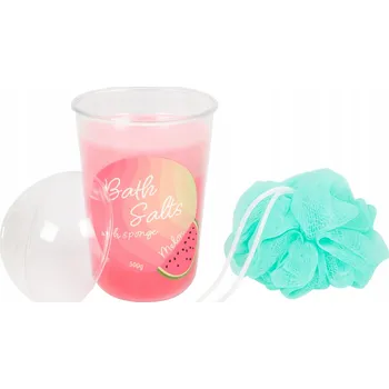 Dárková sada Sůl do koupele s houbou, vůně Meloun