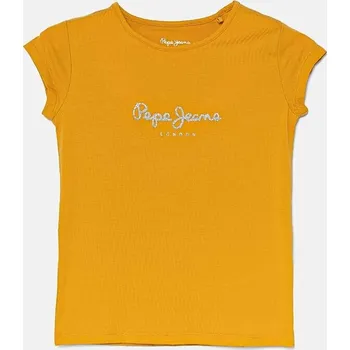 Dívčí tričko Dětské tričko Pepe Jeans PG502924 oranžová 22X, vel. 104