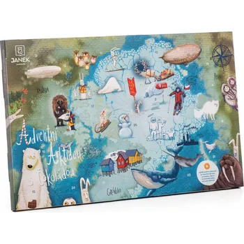 Cukrovinka Čokoládovna Janek Adventní Arktidou s čokoládou 2024 25 g