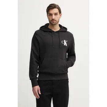 Pánská mikina Bavlněná mikina Calvin Klein Jeans J30J327476 černá 99X, vel. XL