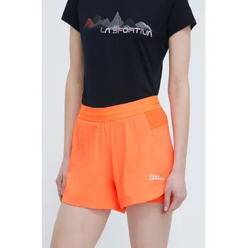 Pánské kraťasy Outdoorové šortky Jack Wolfskin Prelight 2in1 oranžová barva, medium waist, 1509021 32X, vel. M