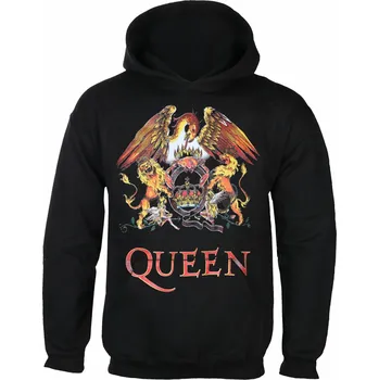 Pánská mikina mikina s kapucí pánské Queen - Classic Crest - ROCK OFF - QUHD03MB - XL