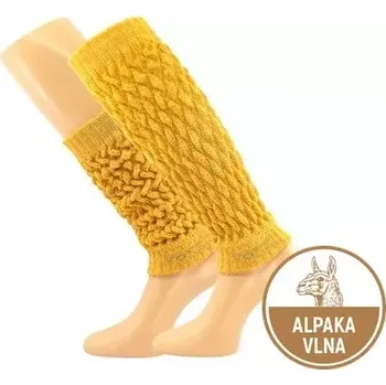 Dámské punčochy Dámské lýtkové návleky s merinem Narvik - medová
