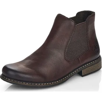 Dámská zimní obuv RIEKER dámská kotníková obuv Chelsea Z4994-26 bordo 42