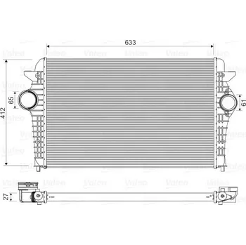 Chladič motoru Chladič turba VALEO WYPRZEDA˝ 818344
