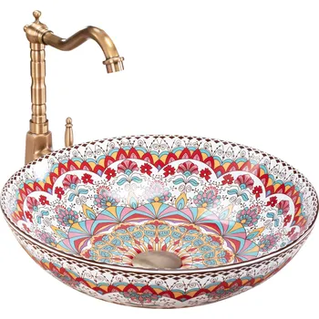 Rea Peru umyvadlo 42x42 cm kulatý na pult REA-U6031