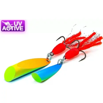 Umělá nástraha Nástraha plandavka Hruška-Kulka (Yellow Blue) - 14g