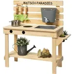 Dětská kuchyňka, cypřišové dřevo, 79 x 32 x 85 cm, dřevo, přírodní - A SUN