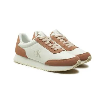 Dámské tenisky Calvin Klein Jeans Sneakersy Runner Laceup Low Mix Mg YW0YW01798 Bílá 41