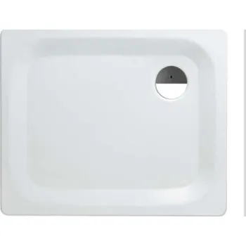 Sprchová vanička Sanicomfort 800 x 800 x 25 mm, z oceli, smaltovaná, extra plochá - B DUSCHMEISTER