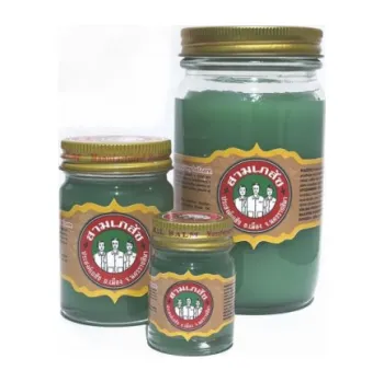 Masážní přípravek Bylinkový masážní balzám, zelený SAMBHESAJ 200 g