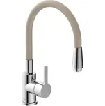 Dřezová baterie Flexo, výtok lze otočit o 360°, béžová, lesklá - A CAMARGUE