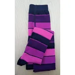 Dětské proužkované punčocháče Tomík - 152-164 / fuchsiová