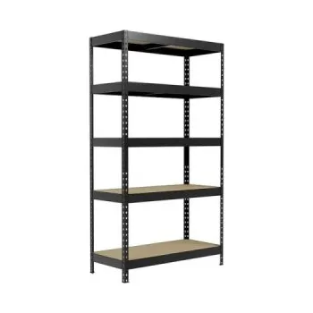 Dílenský regál Vysoce odolný regál, 180 x 90 x 40 cm, nosnost na polici: 210 kg, antracit - B REGALUX