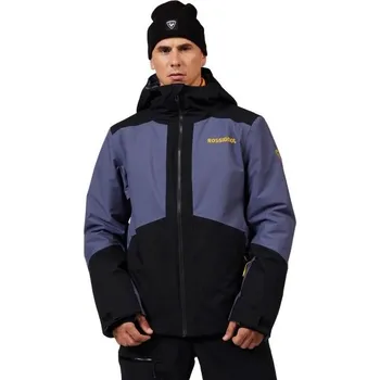 Pánská lyžařská bunda Rossignol ROCHRUN INSULATED JKT XL Tmavě modrá, Černá, Žlutá