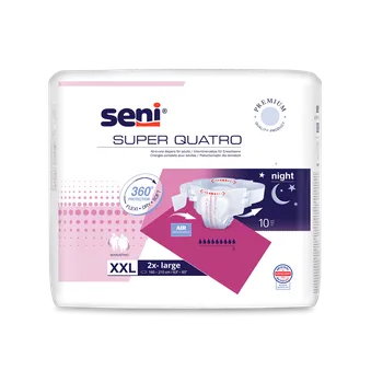 Seni Super Quatro absorpční plenkové kalhotky s lepítky XXL, 10 ks