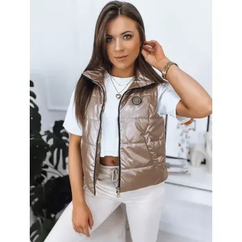 Dámská vesta Dámská vesta DSTREET TY3443 BÉŽOVÁ XXL