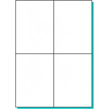 Samolepící etiketa Samolepící etiketa 105x148mm /100ks A4 bílá 1/4