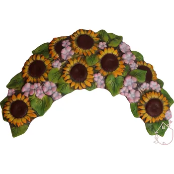 Věnec Věnec se slunečnicemi keramický