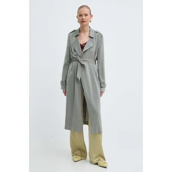 Dámský kabát Trench kabát Guess MICOLE dámský, zelená barva, přechodný, W4GL00 WFYW2 W4GL00.WFYW2 78X, vel. XL