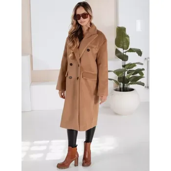 Dámský kabát Dámský kabát DSTREET NY0766 KARAMELOVÁ S