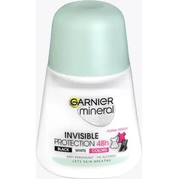 Garnier Mineral Invisible Black & White kuličkový antiperspirant, 50 ml