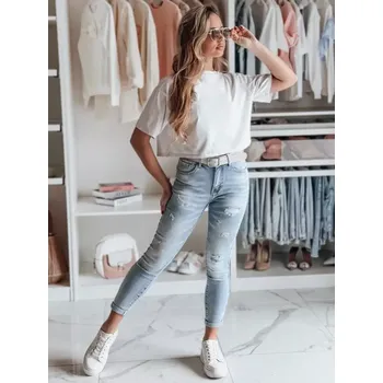 Dámské kalhoty Dámské kalhoty DSTREET FASHIONIX UY2708 MODRÁ s27