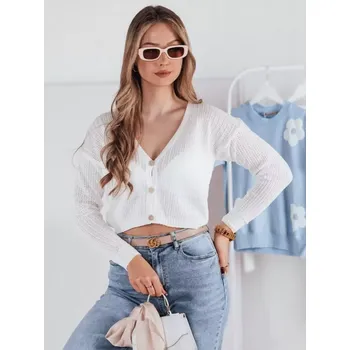 Dámský svetr Dámský svetr DSTREET MY2278 BÍLÁ unisize