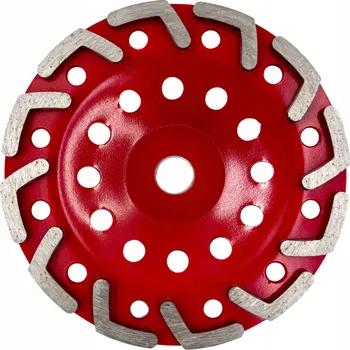 Brusný kotouč HRNKOVÝ KOTOUČ FRÉZA NA BROUŠENÍ BETONU ANHYDRITU SÁDRY SEGMENTOVÝ L 180mm +DÁREK