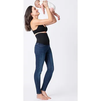 Poporodní tvarující džíny Tristan – tmavě modré, organická bavlna Velikost: S