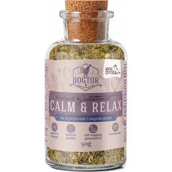 SYTA MICHA DOGTOR Bylinný doplněk stravy pro psy na zklidnění a uklidnění, 50 g