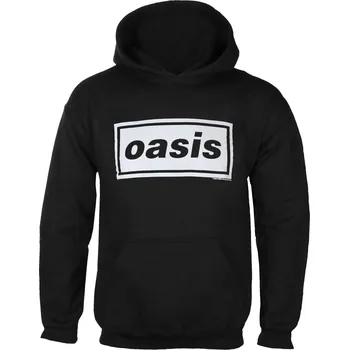 Pánské oblečení mikina s kapucí pánské Oasis - Decca Logo - ROCK OFF - OASHD01MB - M