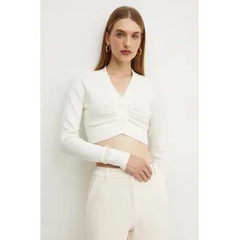 Dámský svetr Svetr Silvian Heach HELIMO dámský, béžová barva, lehký, GPA24331CD 01X, vel. XL