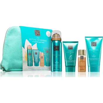 Rituals The Ritual Of Karma cestovní set se třpytivým olejem 220 ml Kosmetická sada Rituals The Ritual Of Karma cestovní set se třpytivým olejem 220 ml